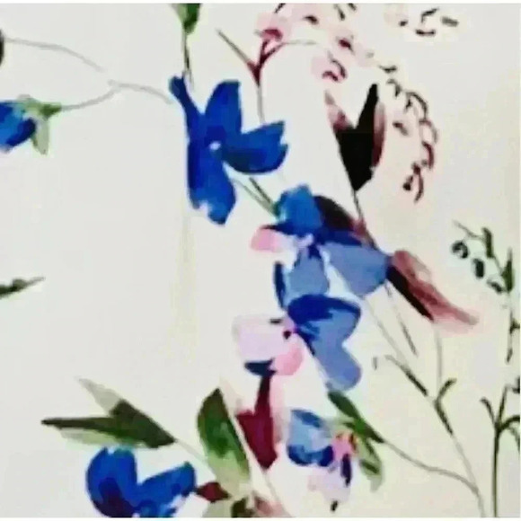 Women’s Taylor Dress Boho Spring Floral Elastic Waist Long Balloon Sleeve 10 - Picture 12 of 12